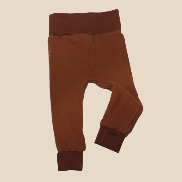 Musselin Hose Baby Schokobraun