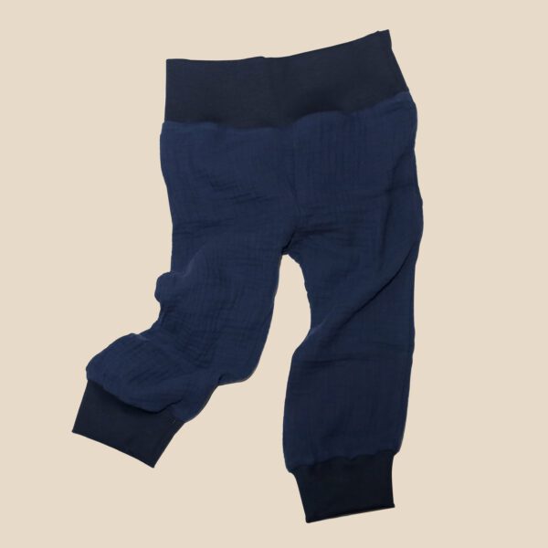 Baby Musselin Hose blau