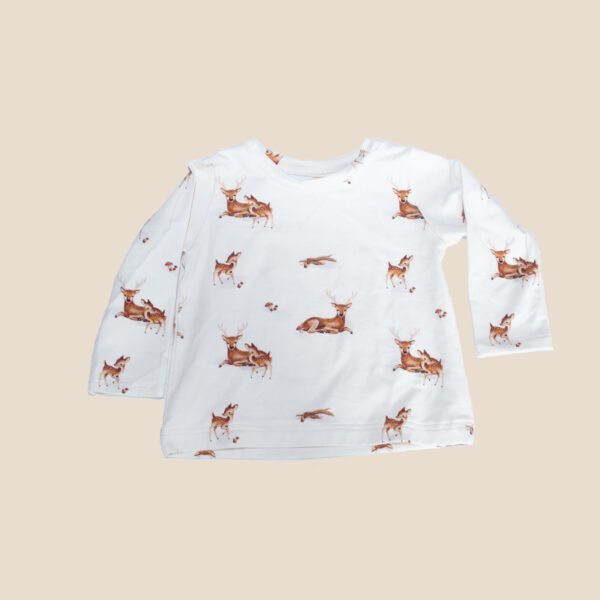 Kinder Langarmshirt Rehe